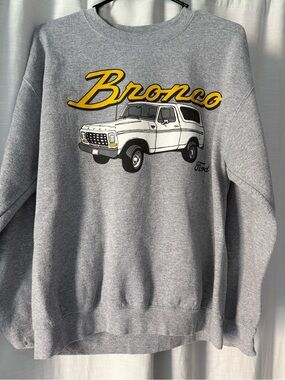 Ford Bronco Graphic Crewneck Sweatshirt - Gray